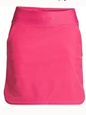 LandS' End Board Skort Swim Skirt Hot Pink 14 NWOT